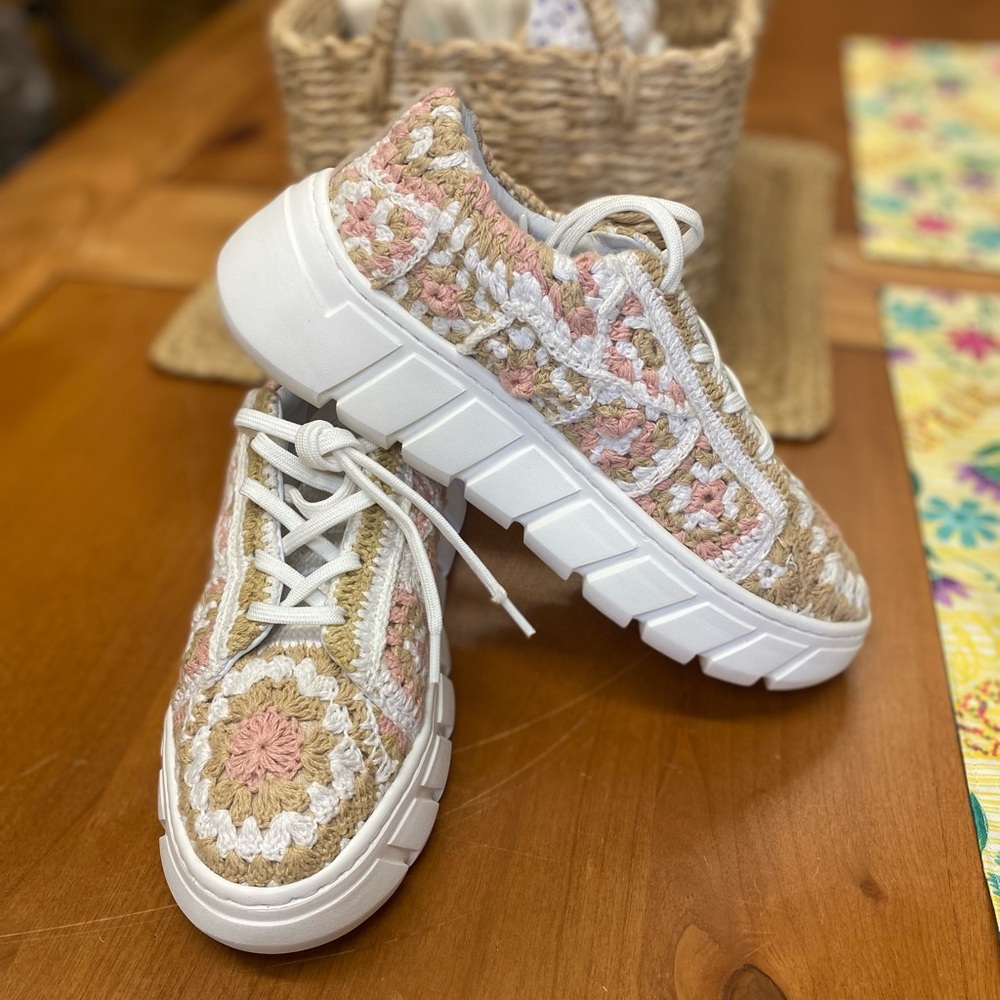 Free People Crochet Sneakers